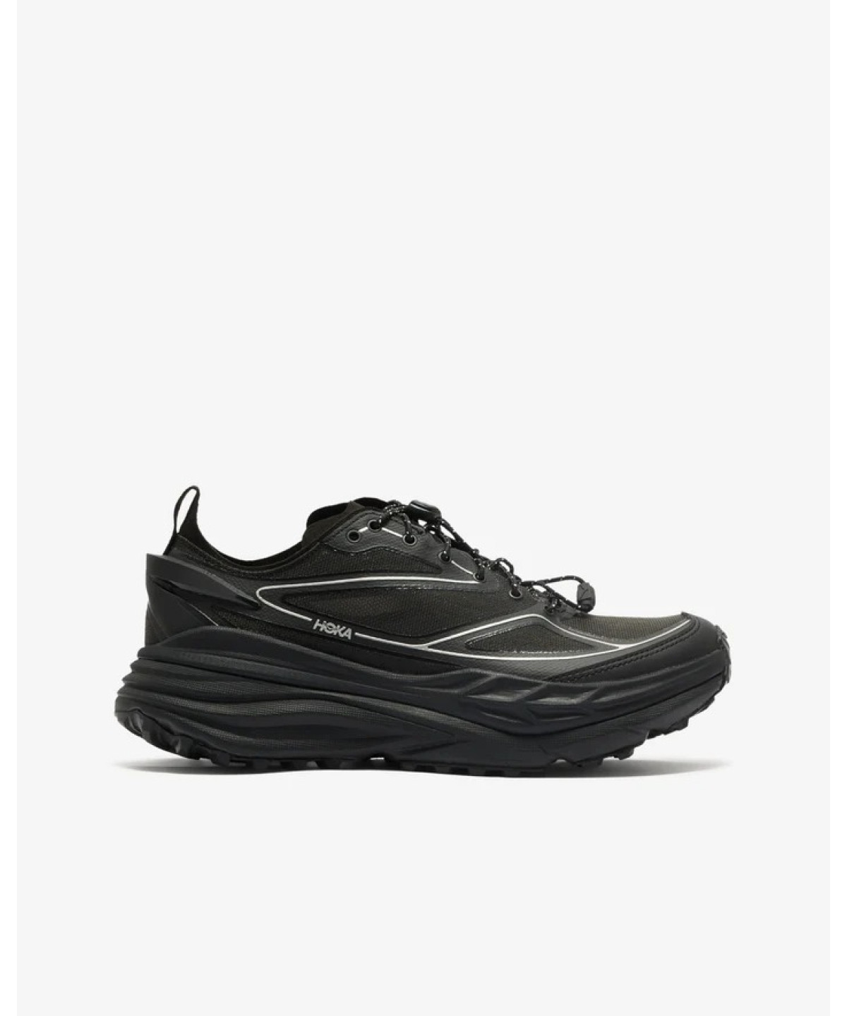 Hoka Stinson one7 Black Silver | Loftygoods