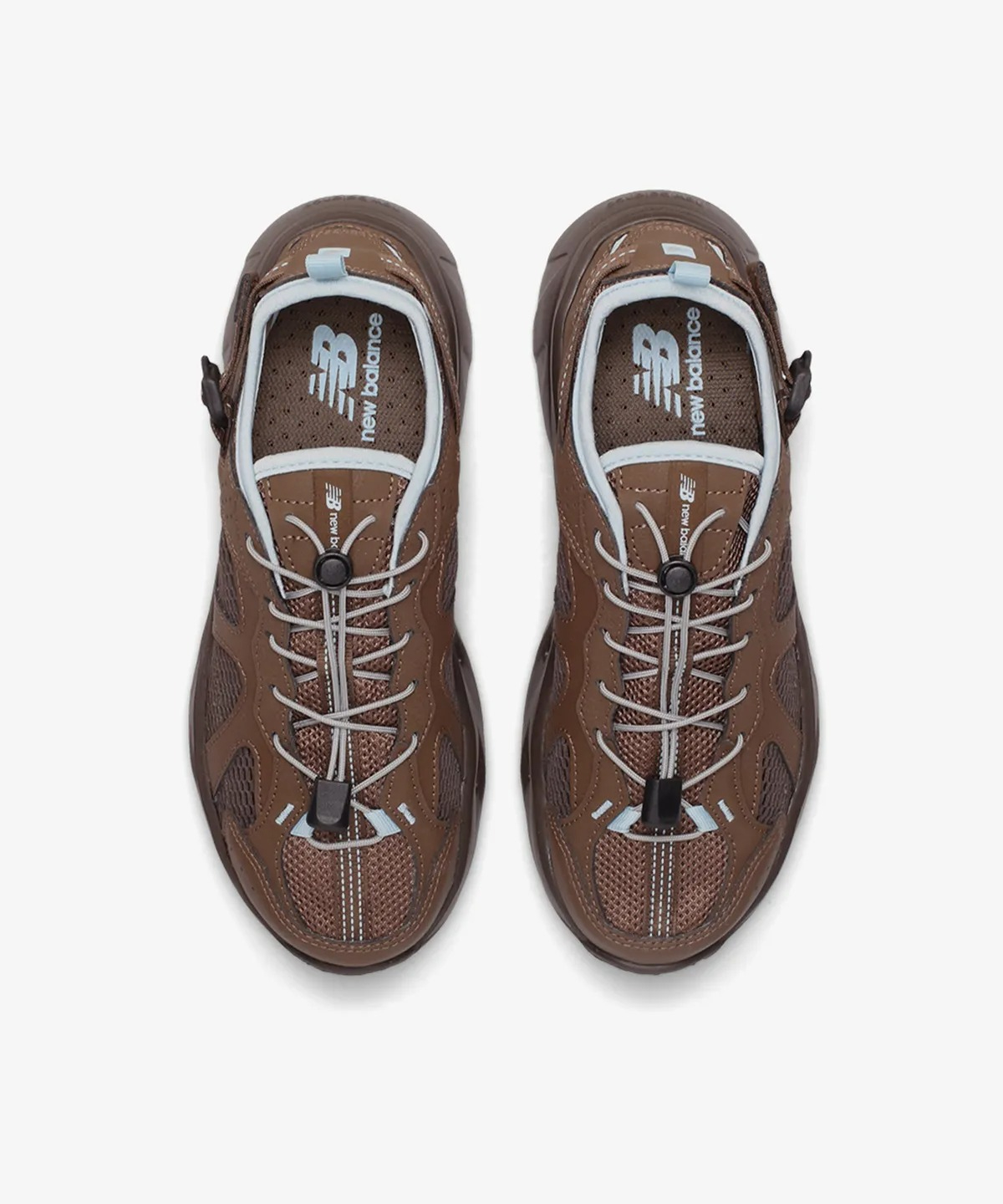 KR New Balance Kave Sandal SD2401 Brown Sky Blue SD2401BR | Loftygoods