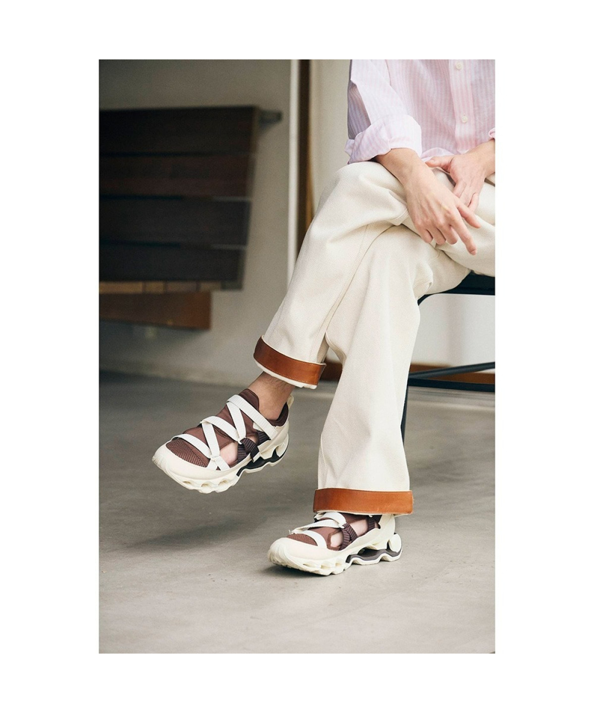Mizuno Wave Prophecy Strap Brown Beige D1GA251908 | Loftygoods