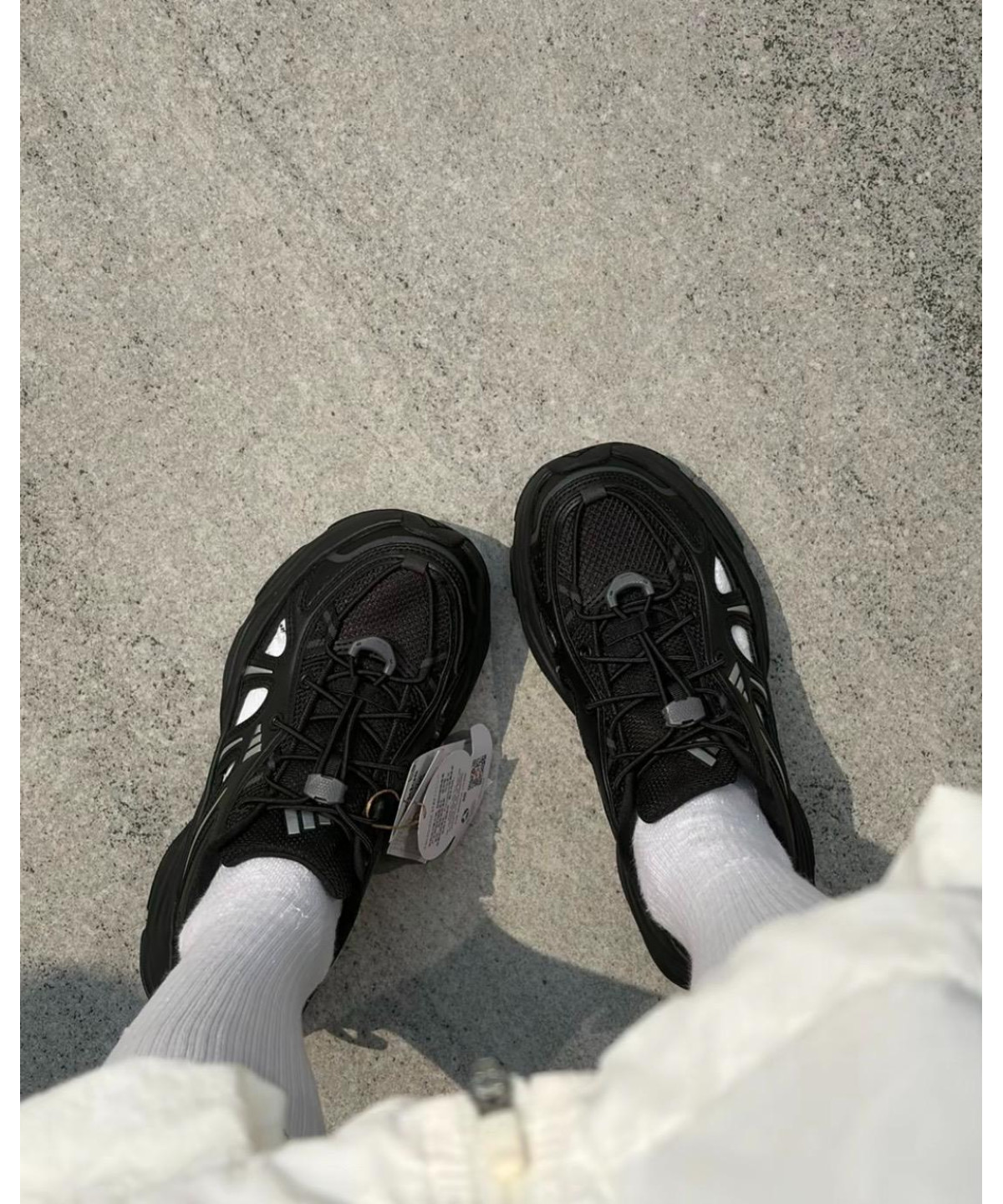 Adidas XLG Fin Pulse Sandal Black Grey LA1993 | Loftygoods