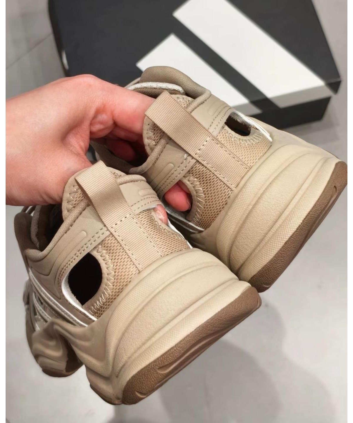 Adidas XLG Fin Pulse Sandal Clay Brown Khaki KH6917 | Loftygoods