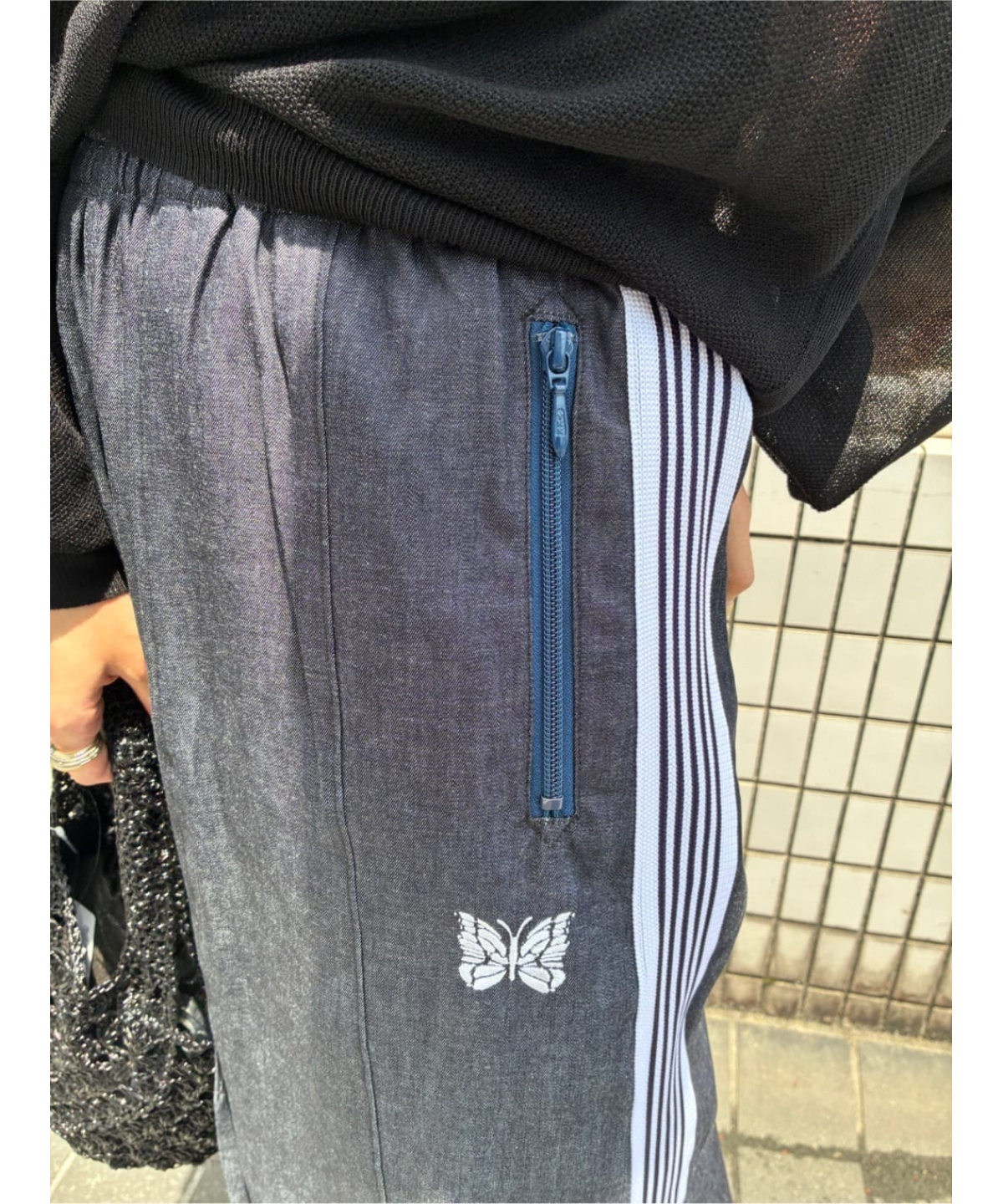 日本別注Needles × FREAK'S STORE H.D. Track Pant 6oz Denim Indigo
