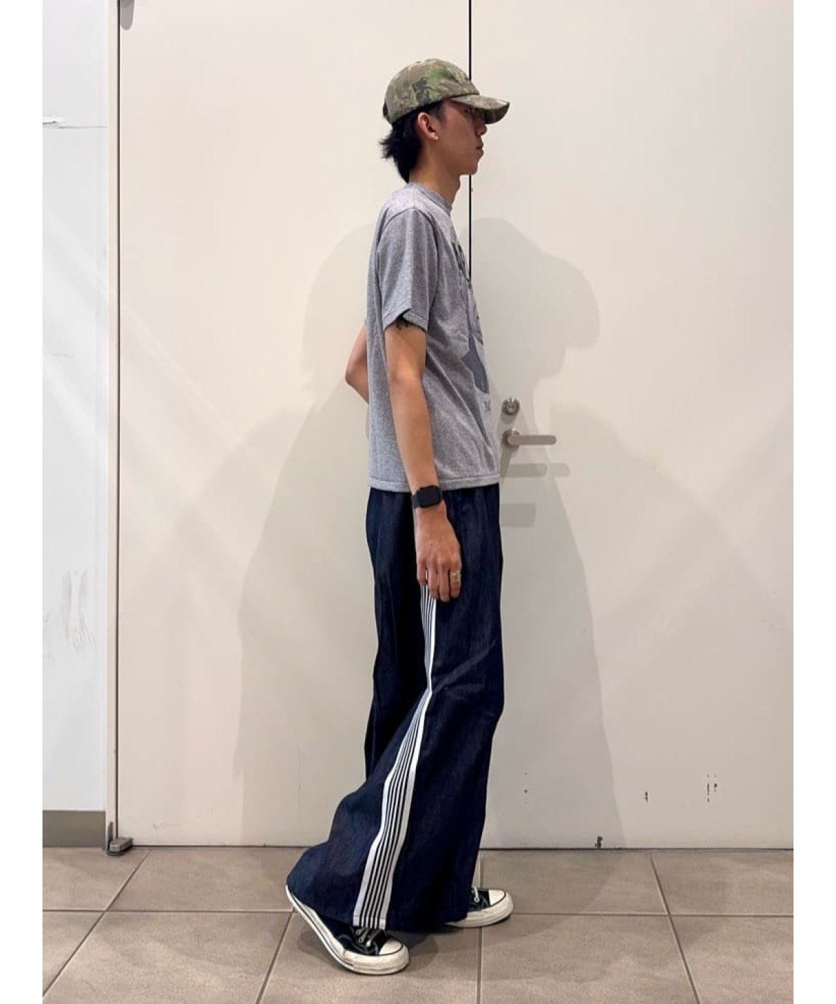 日本別注Needles × FREAK'S STORE H.D. Track Pant 6oz Denim Indigo