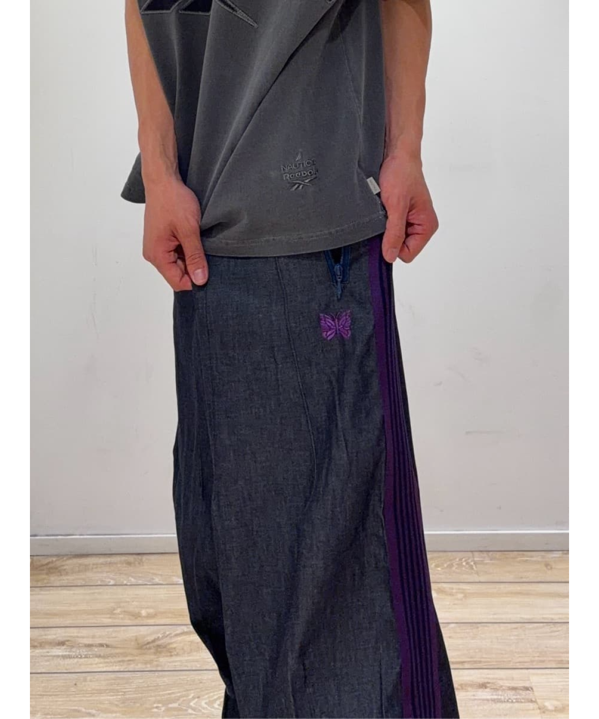 日本別注Needles × FREAK'S STORE H.D. Track Pant 6oz Denim XS