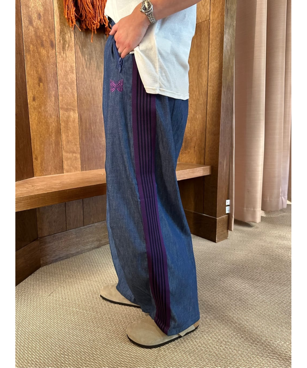 日本別注Needles × FREAK'S STORE H.D. Track Pant 6oz Denim XS