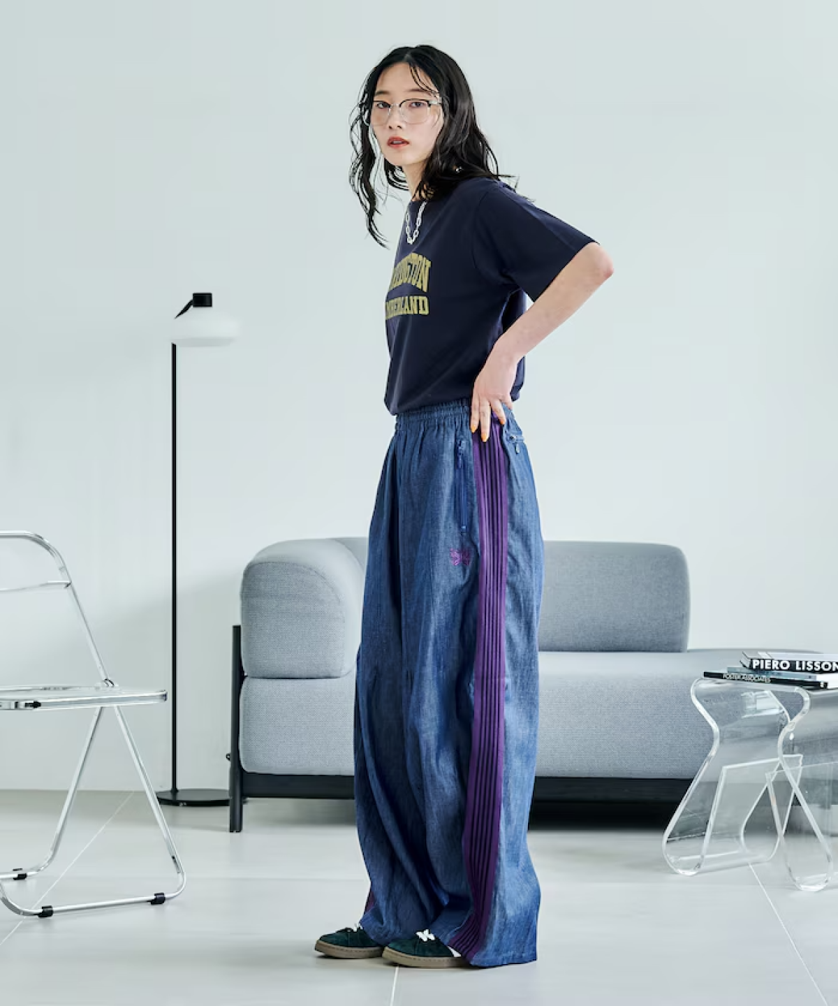 日本別注Needles × FREAK'S STORE H.D. Track Pant 6oz Denim XS