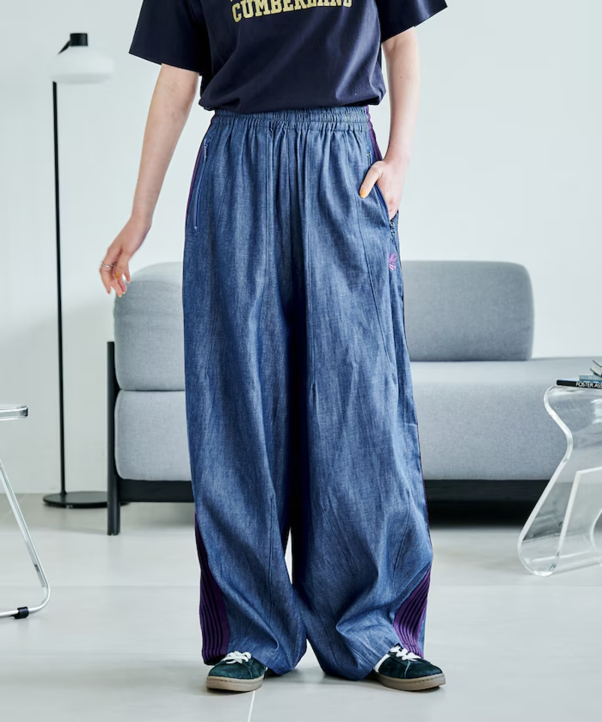 日本別注Needles × FREAK'S STORE H.D. Track Pant 6oz Denim XS