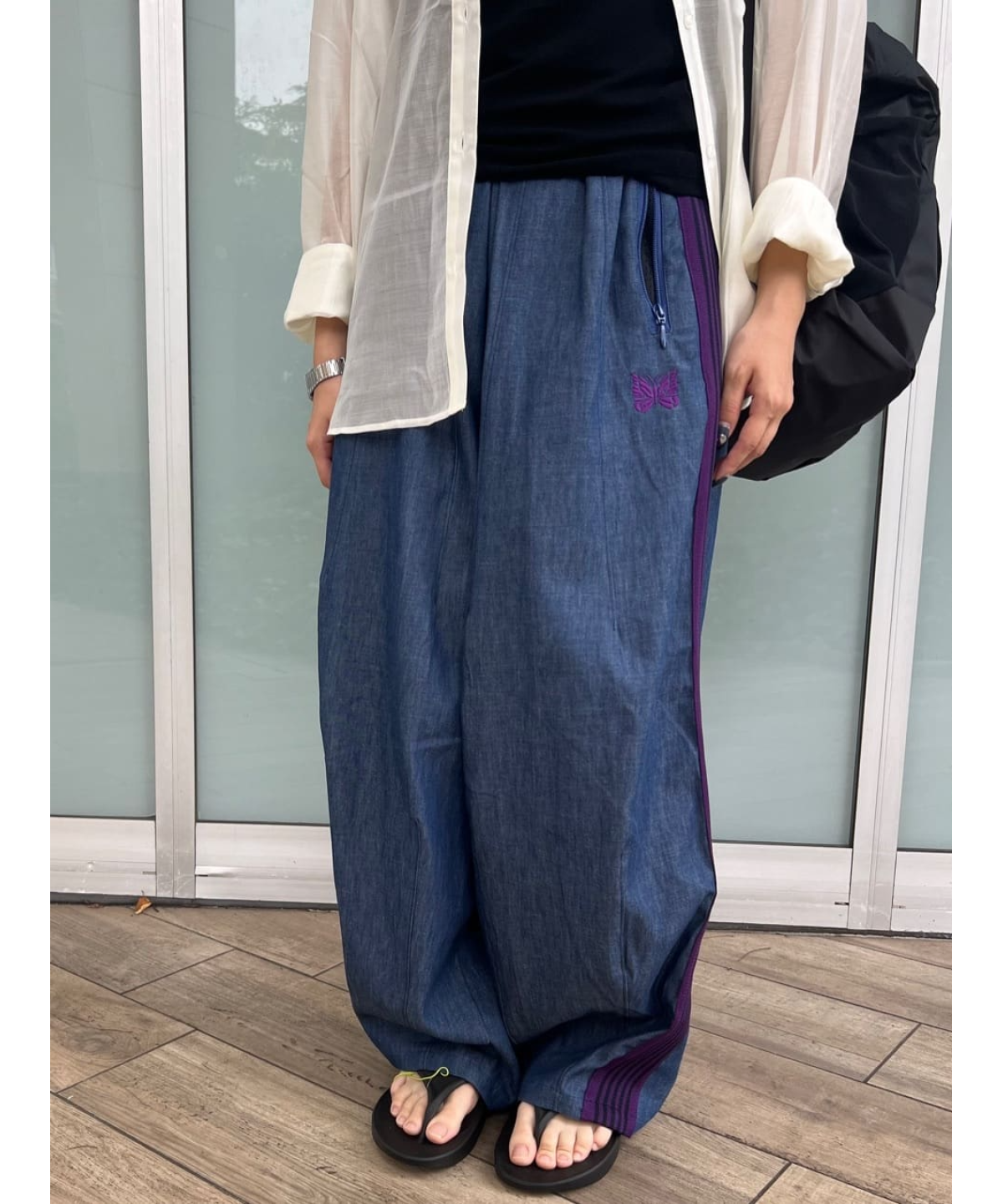 日本別注Needles × FREAK'S STORE H.D. Track Pant 6oz Denim XS