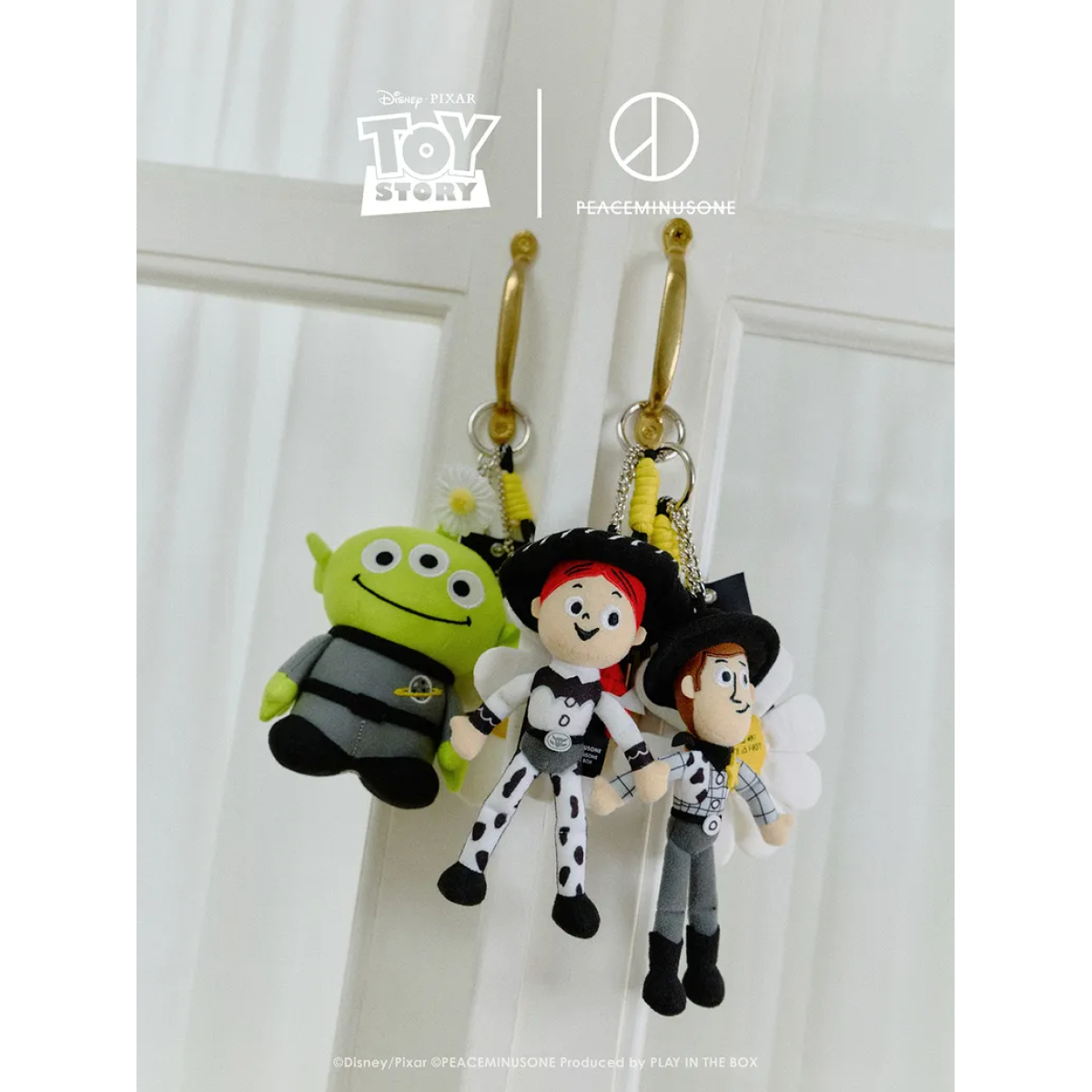 PEACEMINUSONE x Disney Toy Story THE FIRST FAN Plush Key Ring