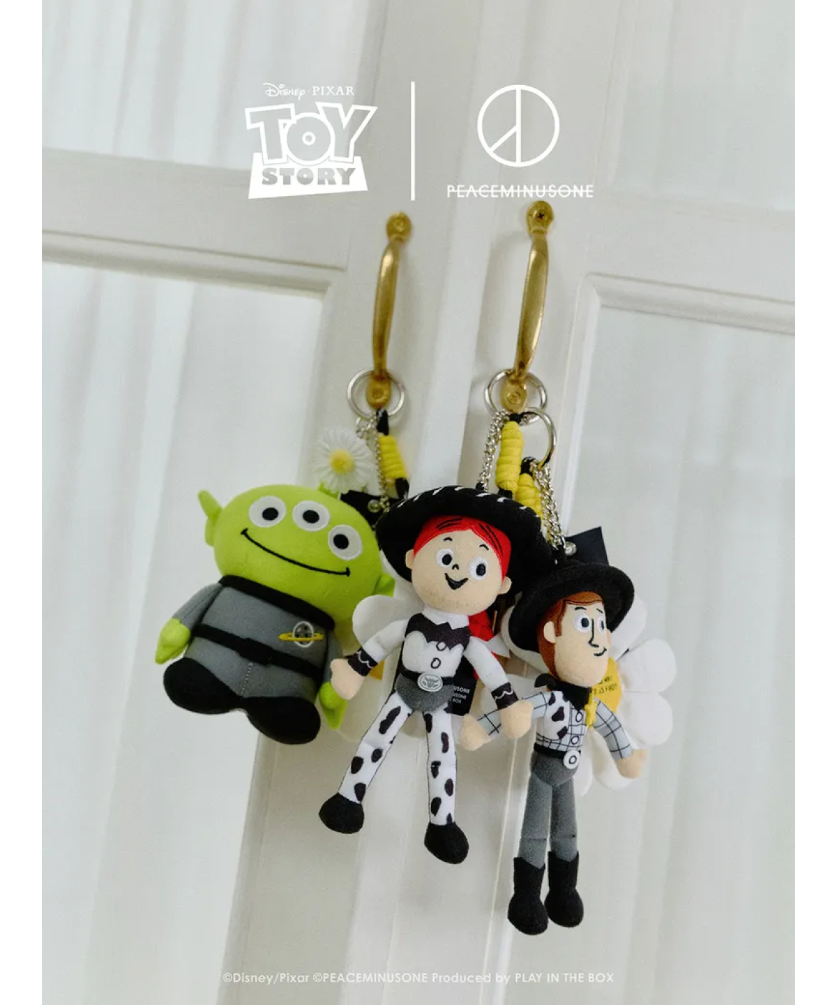PEACEMINUSONE x Disney Toy Story THE FIRST FAN Plush Key Ring