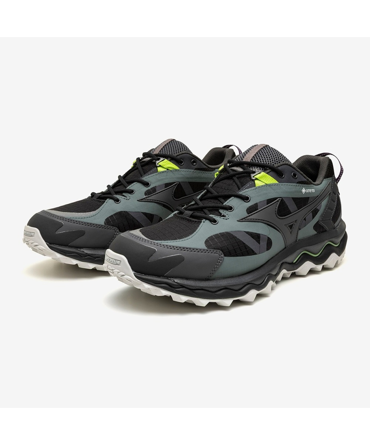 M Mizuno Wave Mujin TL GTX Khaki Charcoal D1GA237312 | Loftygoods